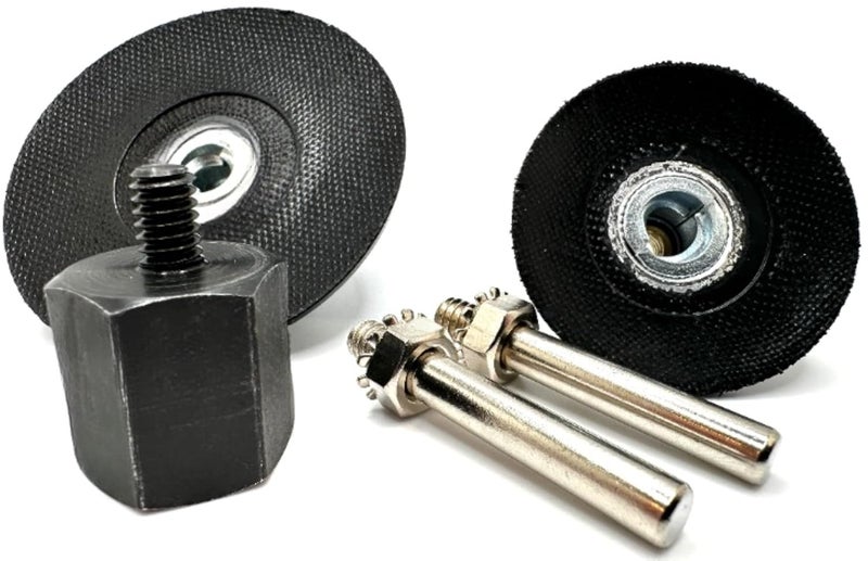 Pro-Grade 5 Piece 5/8-11 Angle Grinder Adapter Kit, with 2” & 3” Roll Lock Type R Quick Change Disc Pad Holder, 5 Pcs Adapter Kit for Angle Grinders with 5/8”-11 Thread - Image 1